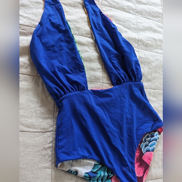 Mara Hoffman Flora reversible one piece swimsuit - Picture 5 of 6